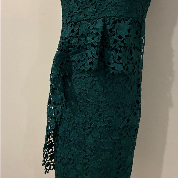 Club Monaco Teal Lace Midi Dress - Picture 7 of 7